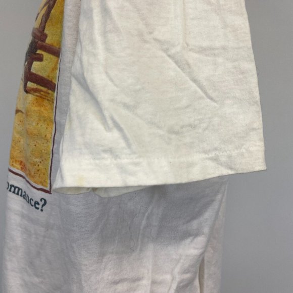 Bonnie Shields Horse Riding Painting Single Stitch T Shirt Vtg 90s 1992 USA L - Picture 4 of 6